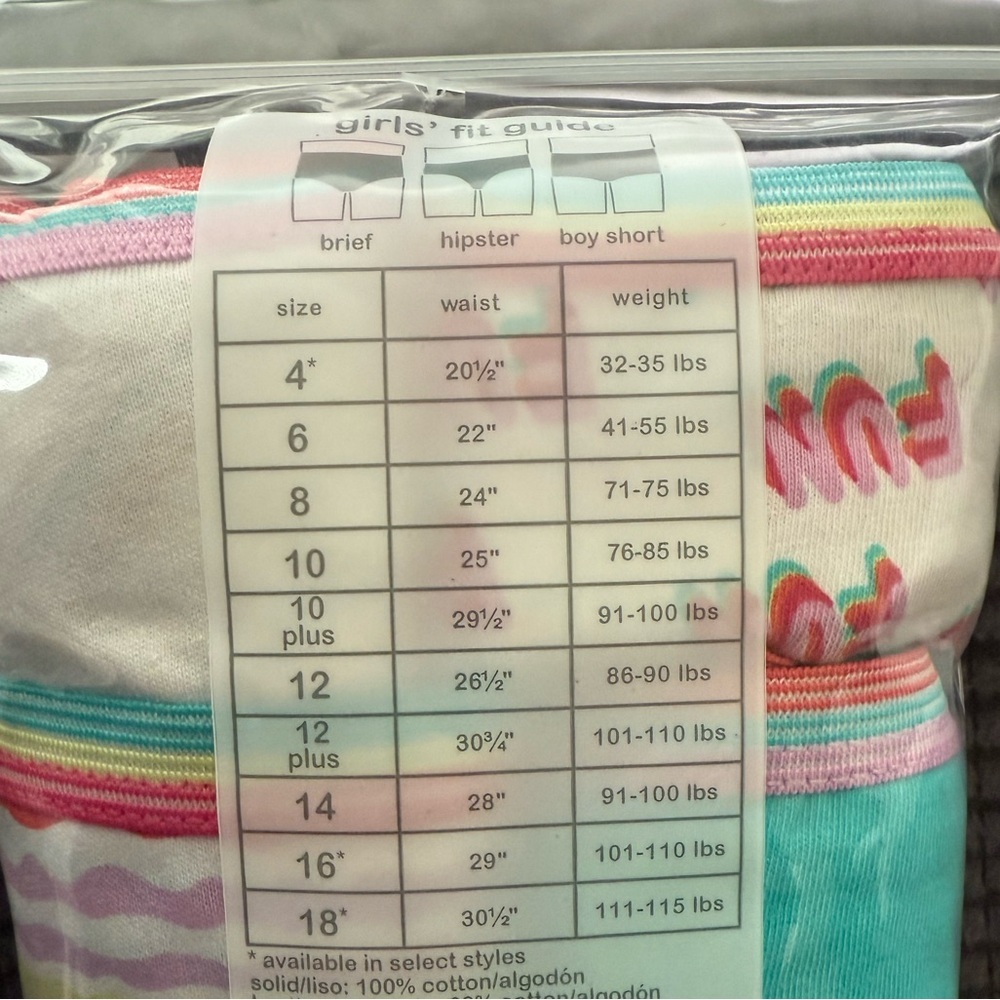 Wonder Nation Girls Underwear 10-Pack - Picture 7 of 8